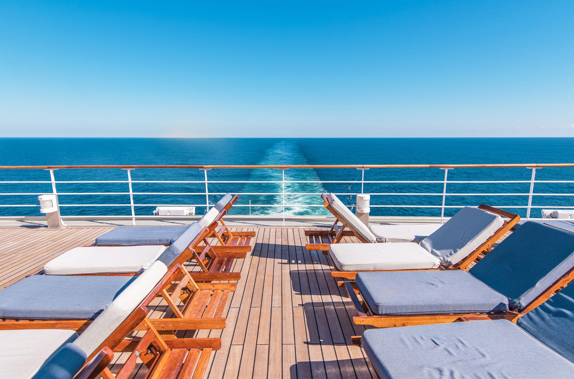 Cruise ship at sea