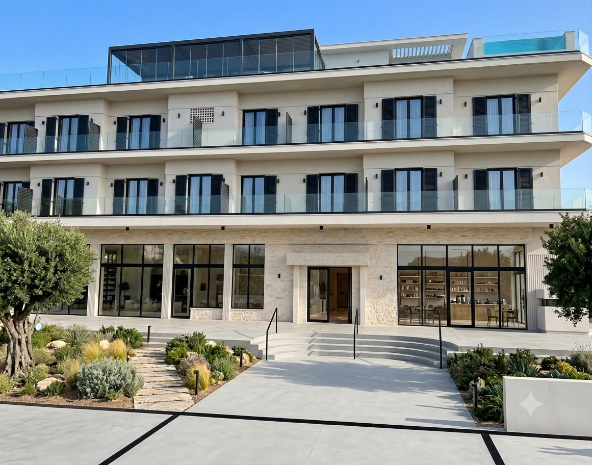 Artist rendition of the Project Marathon front entrance and façade