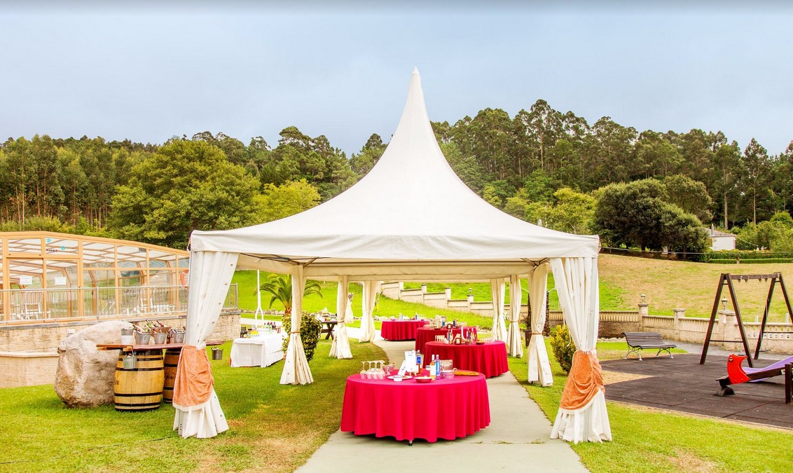 Outdoor event marquee